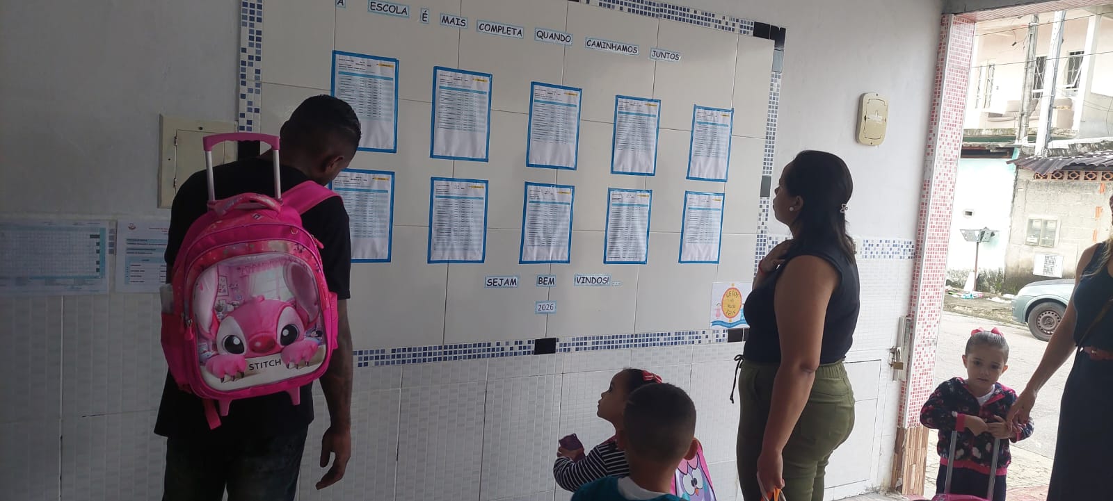 Primeiro dia letivo de 2026: Acolhida a comunidade e crianças matriculadas