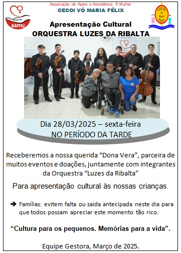 Ação cultural - Orquestra Luzes da Ribalta