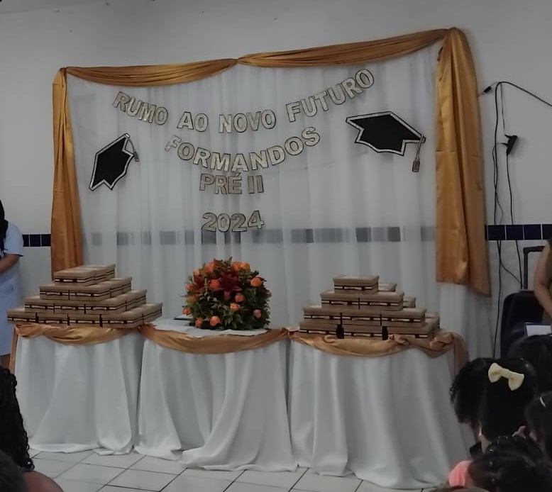 Rito de passagem das crianças da turma do PRÉ II para o Ensino Fundamental