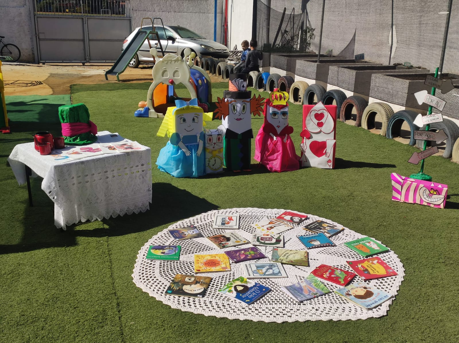 Ação protagonista das crianças através das estações literárias