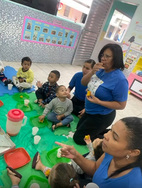 Projeto - colocando a mão na massa e degustação com os amigos