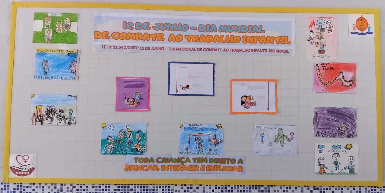 Mural Informativo – 12 de Junho: Dia Mundial de Combate ao Trabalho Infantil