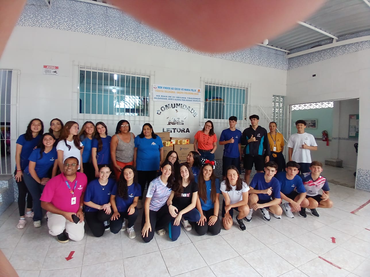 Páscoa Solidária – Parceria com os Alunos do Colégio Poliedro