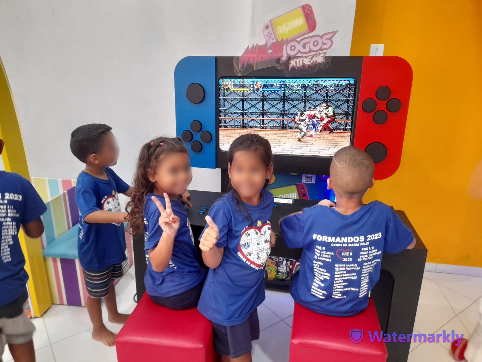 Despedida das crianças do Pré II: Espaço recreativo