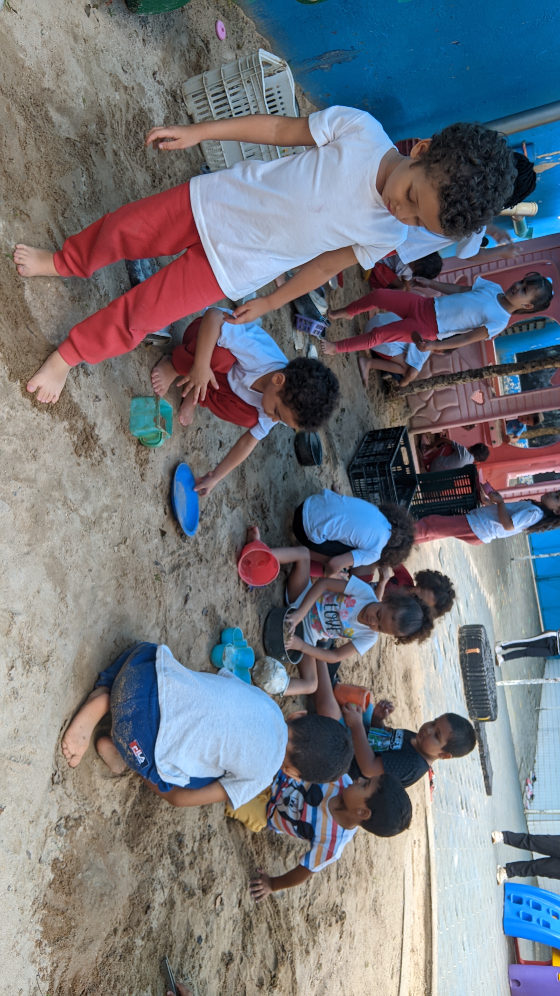 Exploração no tanque de areia - Pré 1