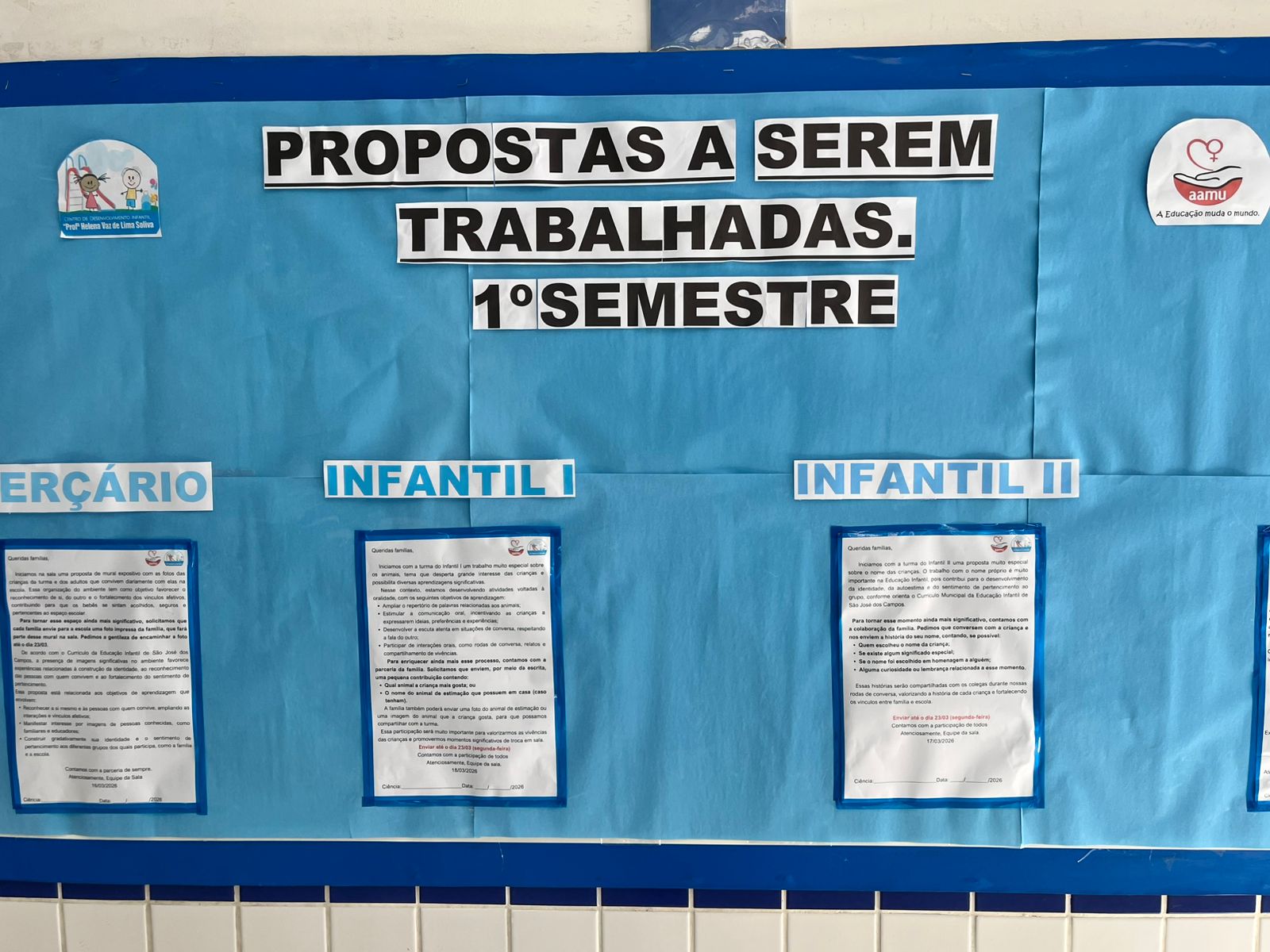 Propostas a serem trabalhadas