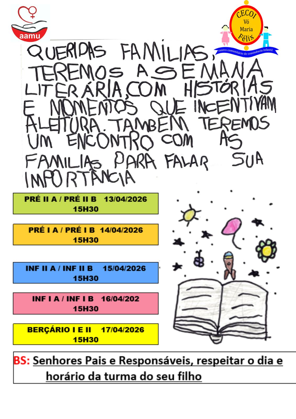 Semana Literária - 13/04/2026 até 17/04/2026