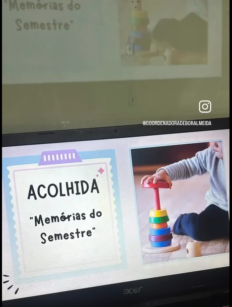 Acolhida para o Corpo docente e orientação para o Relatório de desenvolvimento e aprendizagem das crianças 1°Semestre 2026